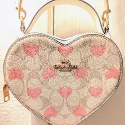 Coach heart purse