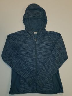 Columbia Womans Size Medium Blue Full Zip Hoodie