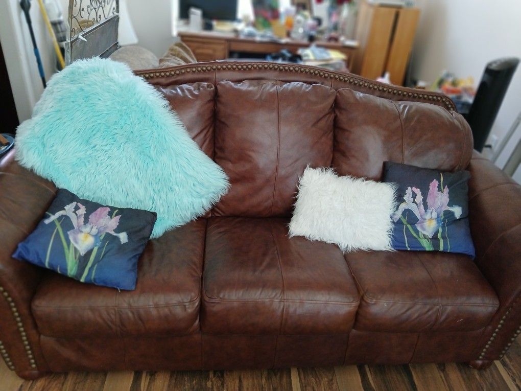 Leather couch