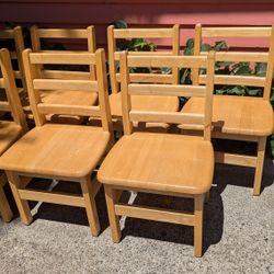 JontiCraft Preschool Solid Wood Wooden Chairs
