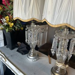 Antique Crystal Lamps