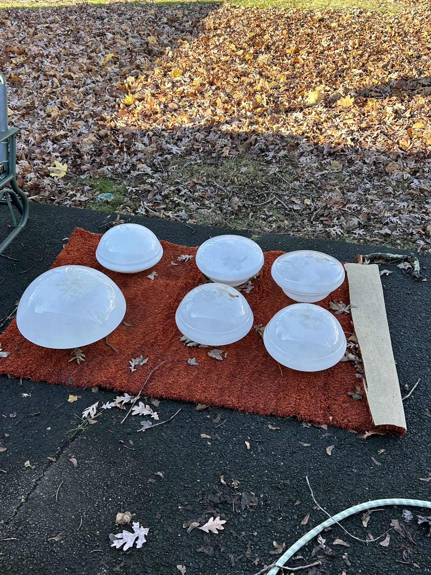 Vintage Commercial Light Fixture Domes