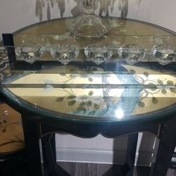 Cut Crystal Candle Holder