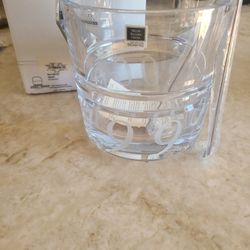Hermoso  Vaso Para Hielo De Cristal .