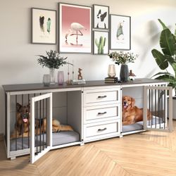 Dalayza Wood Furniture Style Crate with 2 Doors