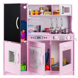 Play kitchen wooden toy set