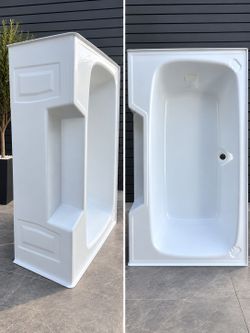 American Bath 60" x 42" ABS Garden Tub