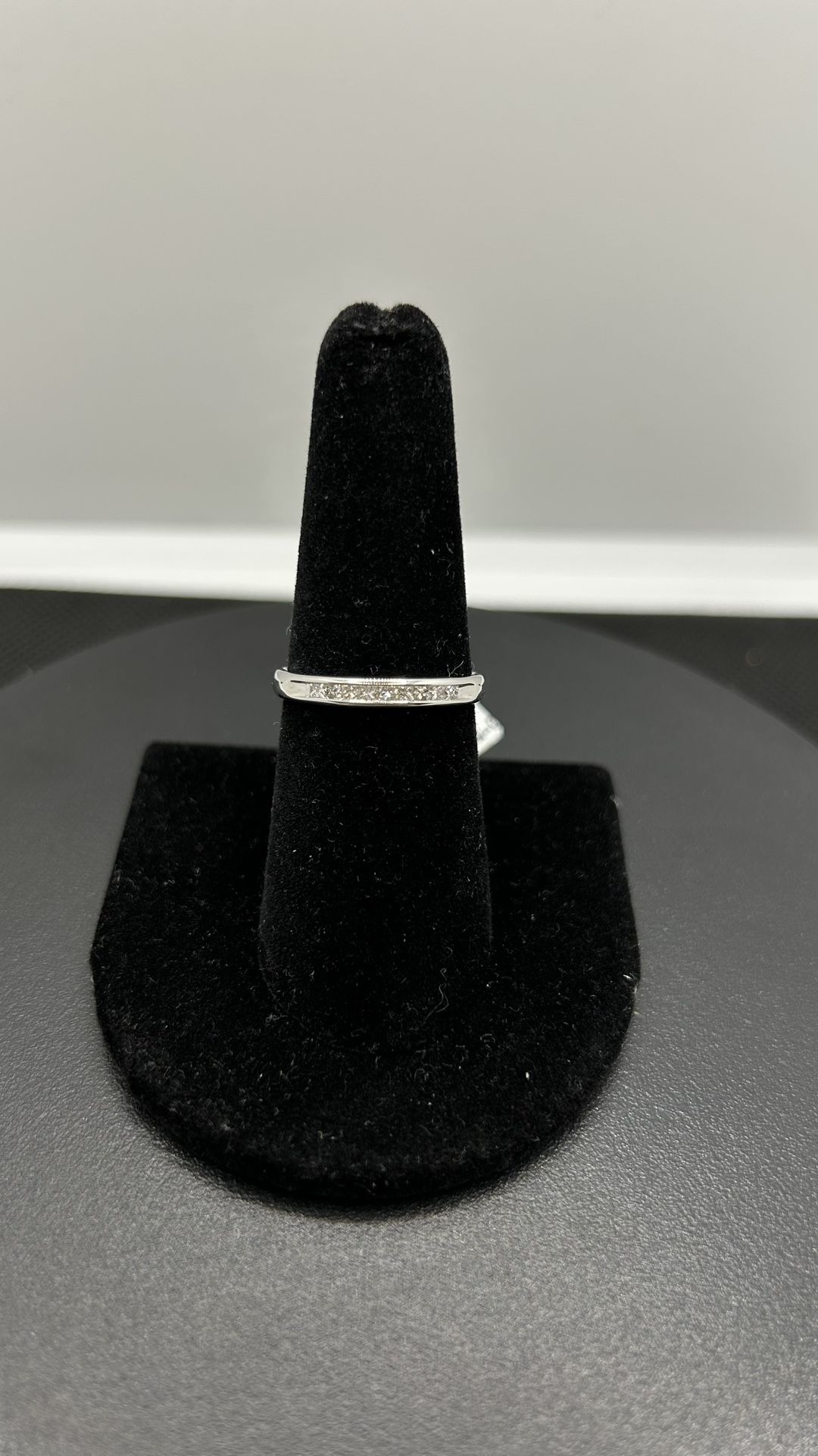 14KW .25CTW Channel Set Wedding Band