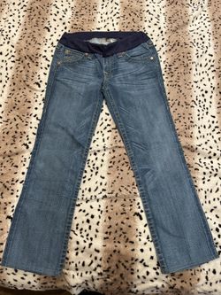 True Religion Maternity Straight Leg Jeans Sz 31
