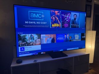 75 inch Qled Samsung 2021 model still like new moving soon need gone comes with feet and remote need gone asking  675 amazing picture