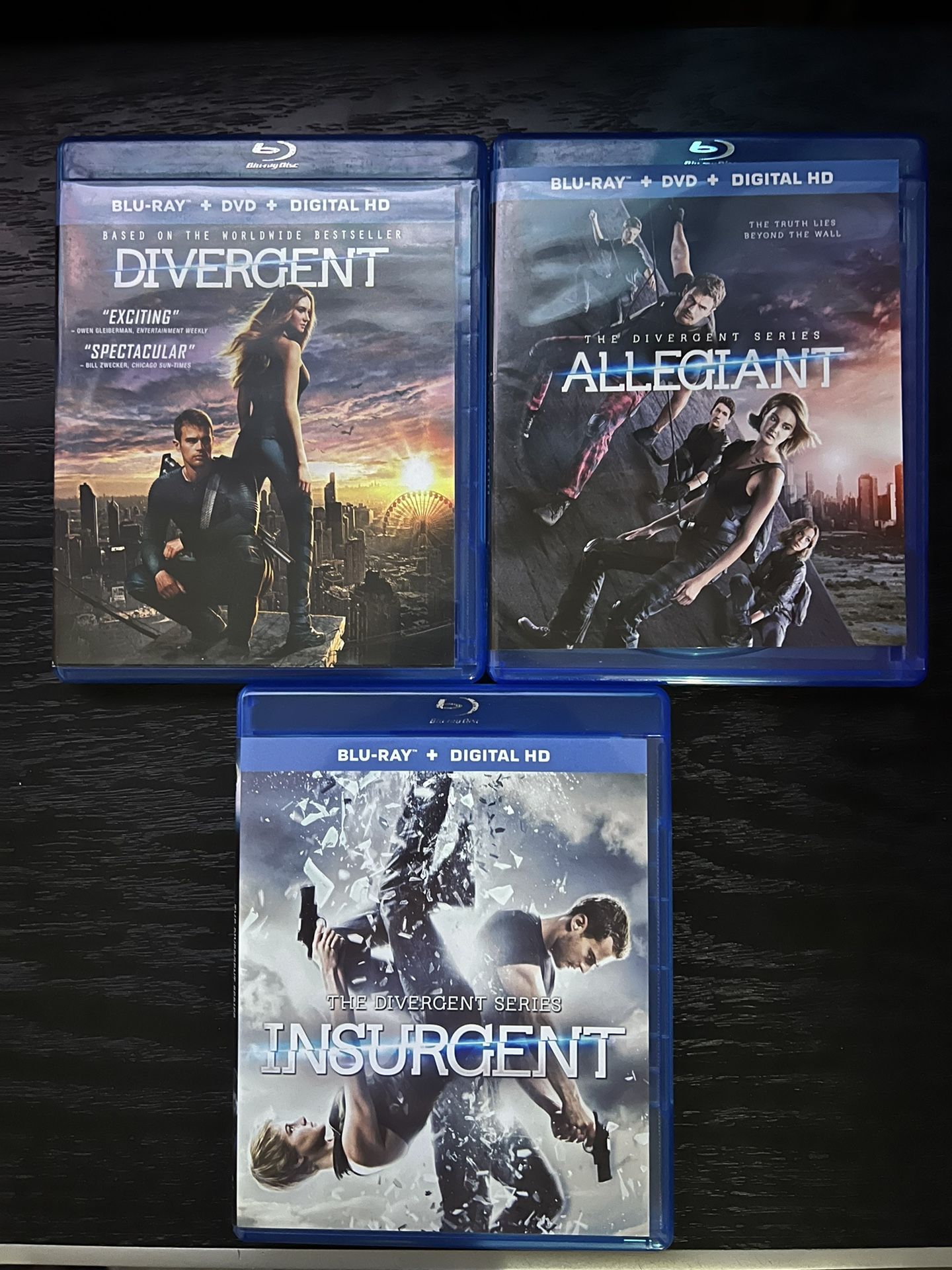 Divergent Series 1-3 Blu Ray