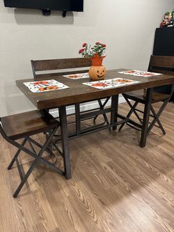 Solid wood 6 seater