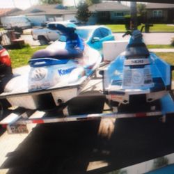 1993 Kawasaki 750ss And 93 Yamaha Wave Runner New Battery and Running With Trailer Current Registration Pink Slips For All
