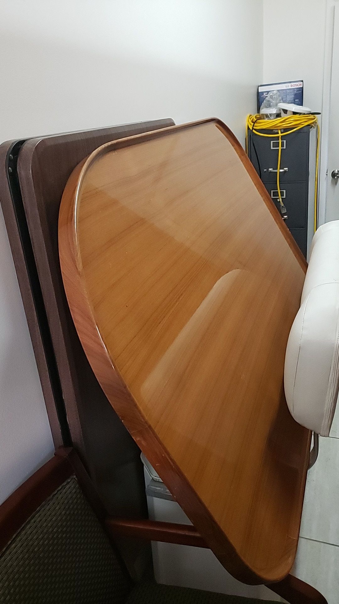 Teak glossy yacht table new $3500 only $650