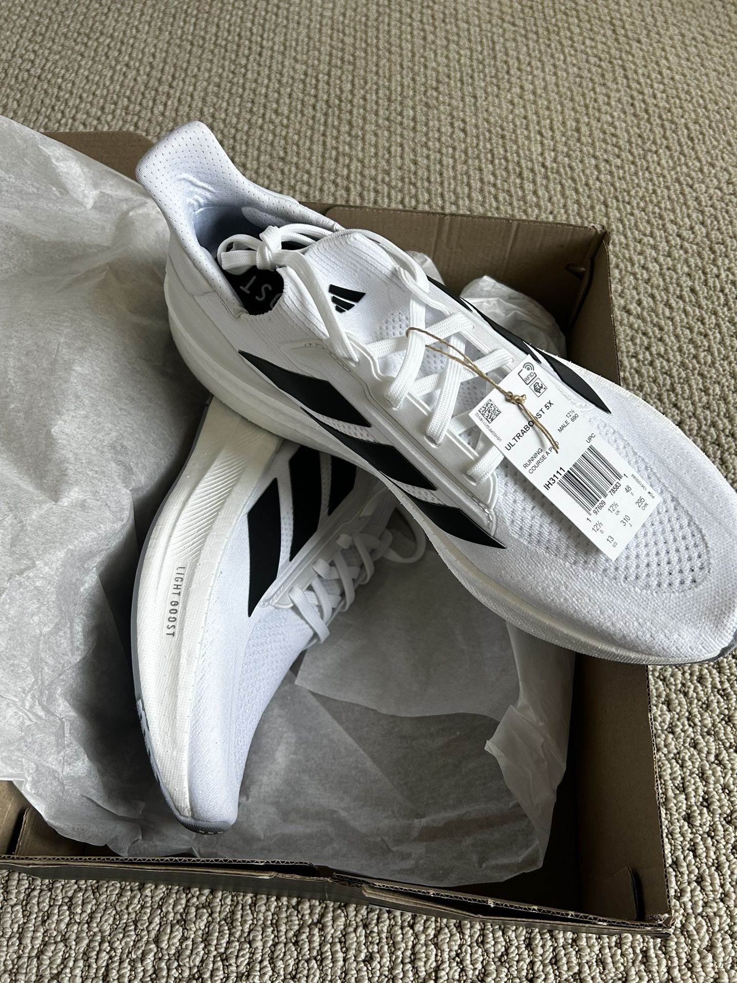 Adidas Ultraboost 5x White Size 13 and 14