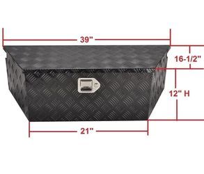39"W Aluminum Trailer Tongue Tool Box Pickup Truck Storage