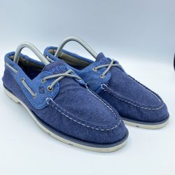 Men's Authentic Original Cross Lace Sz.9M Blue STS14160