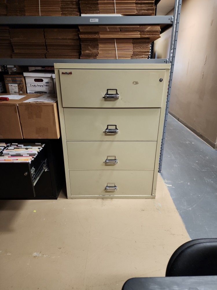 FireKing 4 Drawer File Cabinet
