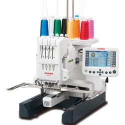 Janome MB4 Home 4 Needle Embroidery Machine Serviced By Professional Recently