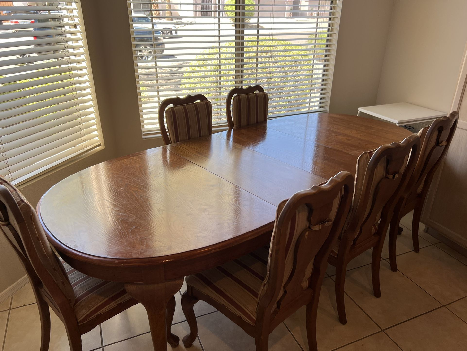 FREE 8 Foot Kitchen  Table With 6 Chairs  NEED GONE Within The Hour 