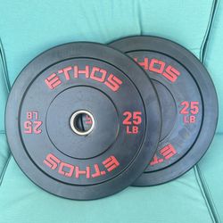 25 Lb. ETHOS Rubber Weight Plates