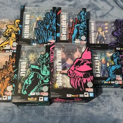 SH Figuarts Dragón ball Z nappa, vegeta, goku, gohan, vegito, buu and broly action figures 