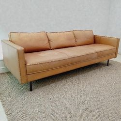 West Elm Axel Leather Sofa 89.5"