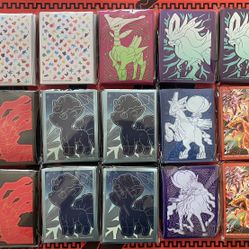 Pokémon ETB Elite Trainer Box Card Sleeves x21 151 Silver Tempest Lost Origin Chilling Reign Paldea Evolved