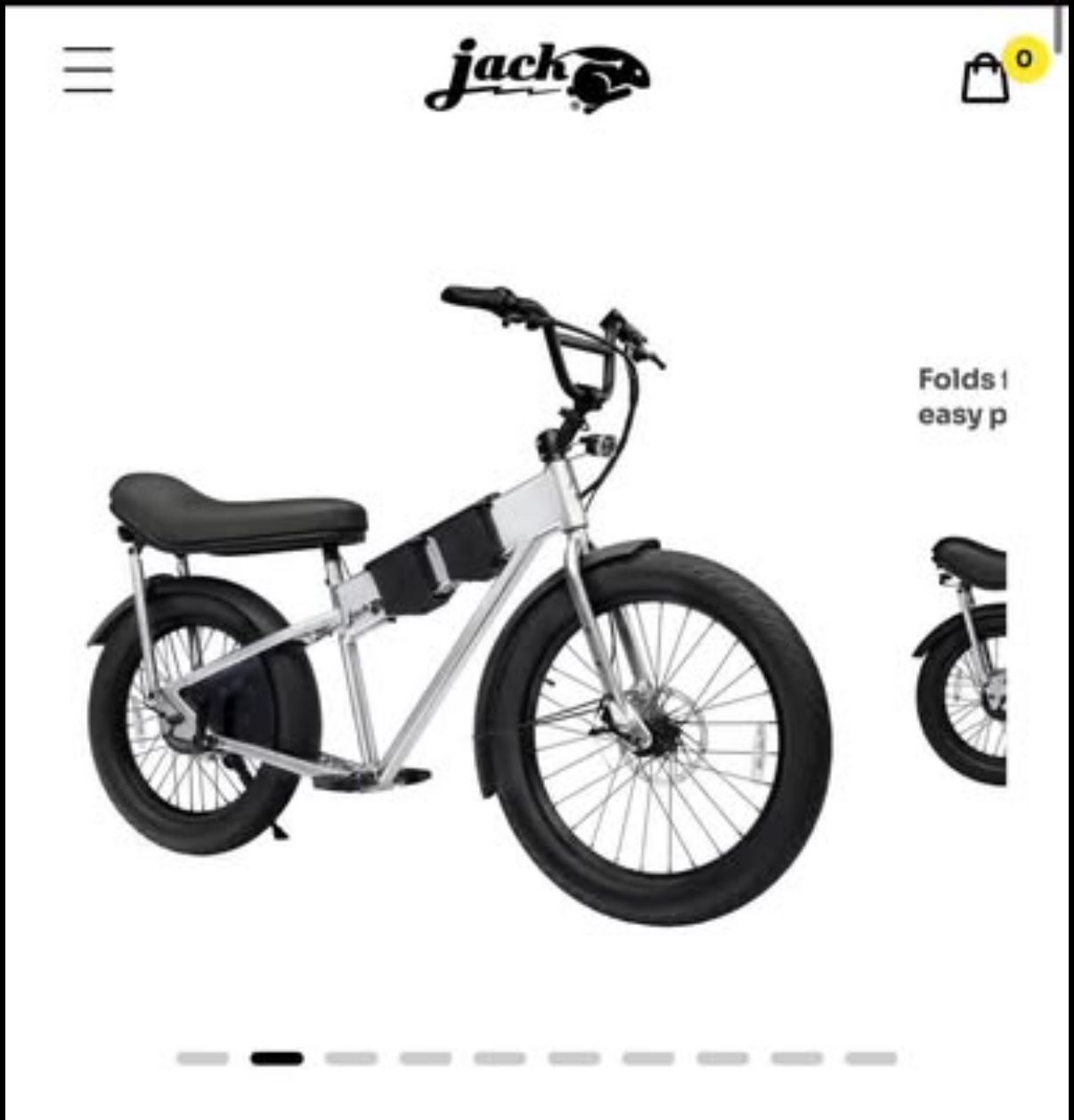 THE TANDEM JackRabbit MG Doble LIGHTWEIGHT 2-UP SEAT MICRO HAULER, SILVER ( Brand New Never Opened)