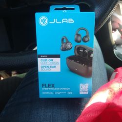 Jlab Black Sealed / New Open Ear Wireless Headphones 