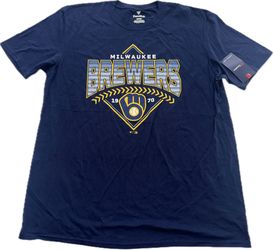 Milwaukee Brewers Blue Fanatics T Shirt Mens XL New