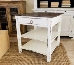 Rustic farmhouse side table