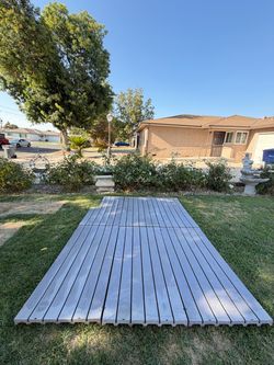 COVE DECKING PANELS TOTAL OF SIX FOR DOG KENNEL AND ETC. 160 FOR THE SET COVE DECKING PANELS TOTAL OF SIX FOR DOG KENNEL AND ETC. 160 FOR THE SET