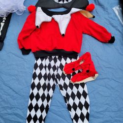 HALLOWEEN COSTUME court Jester Costume 2-4T