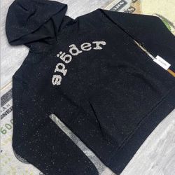 Sp5der Vvs Hoodie Red & Black Dm Your Size