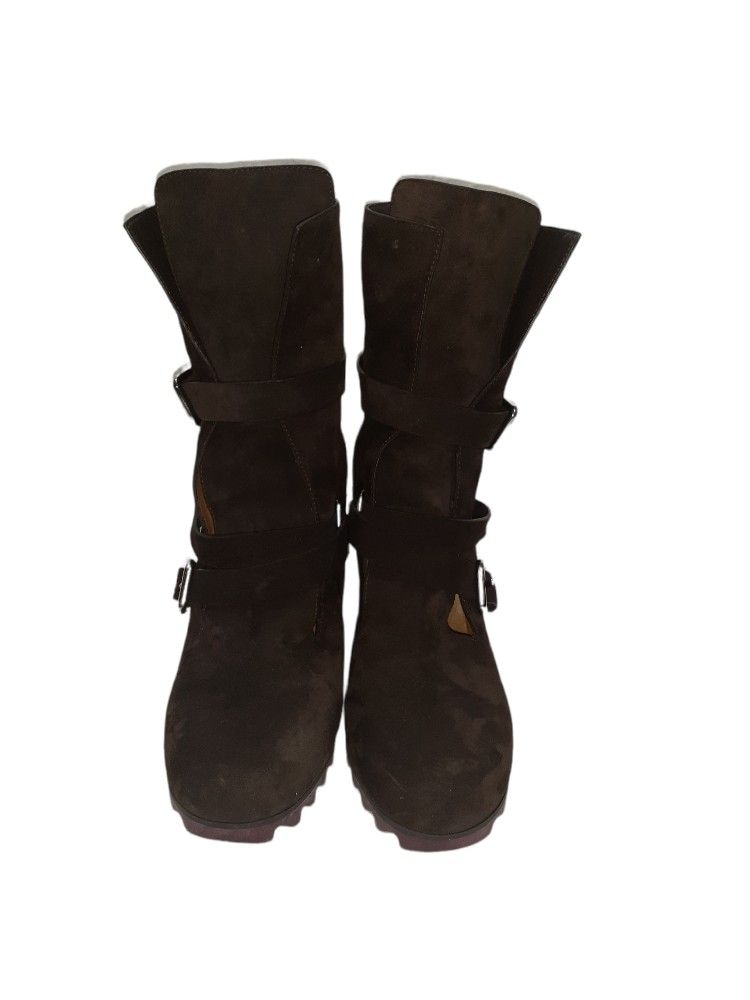 JIL SANDER Suede Leather Boots Size: 12/ IT:42
Description
Jil Sander Suede Leather Knee-High Boots
Brown
Rubber Trim
Round-Toes
Block Heels with Pla