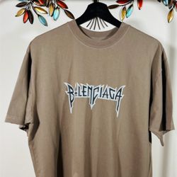 BALENCIAGA CREWNECK UNISEX STREET STYLE T-SHIRT , Visit Our Profile For More Items..