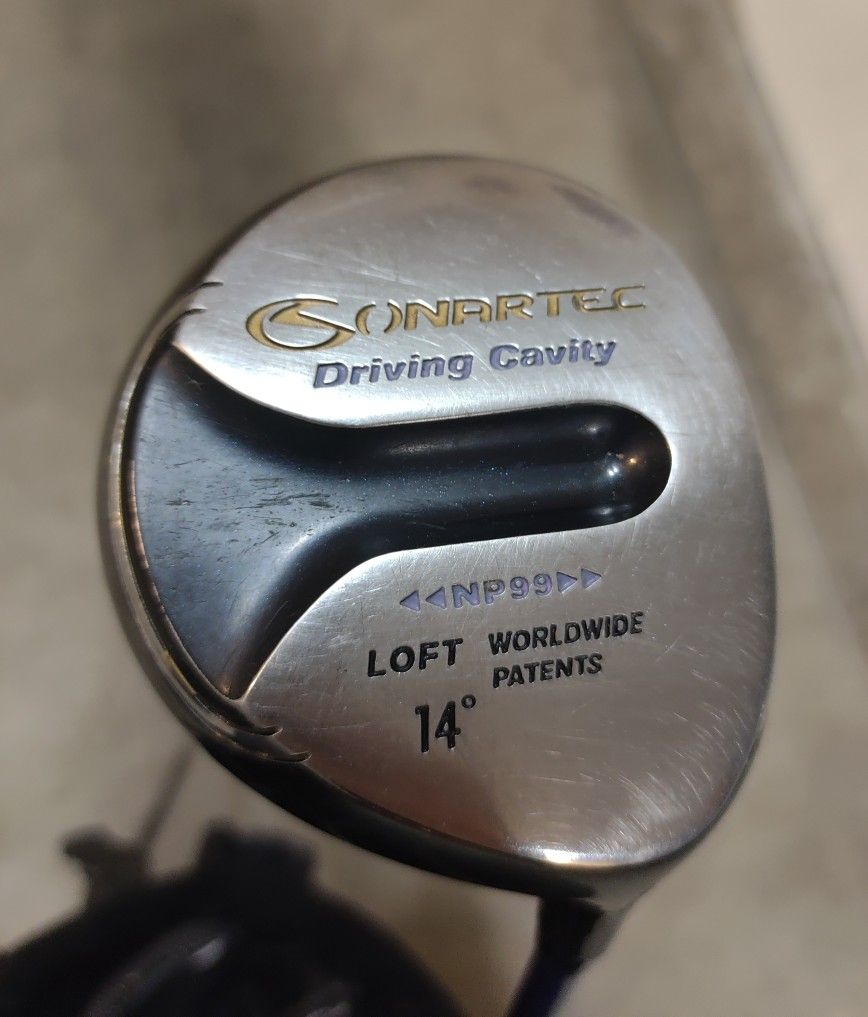 Golf Club 3 Wood: SONARTEC Driving Cavity NP99 14° 3-Wood