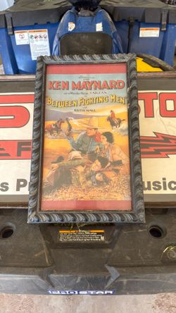 Vintage Movie Poster Framed Man Cave Decor 