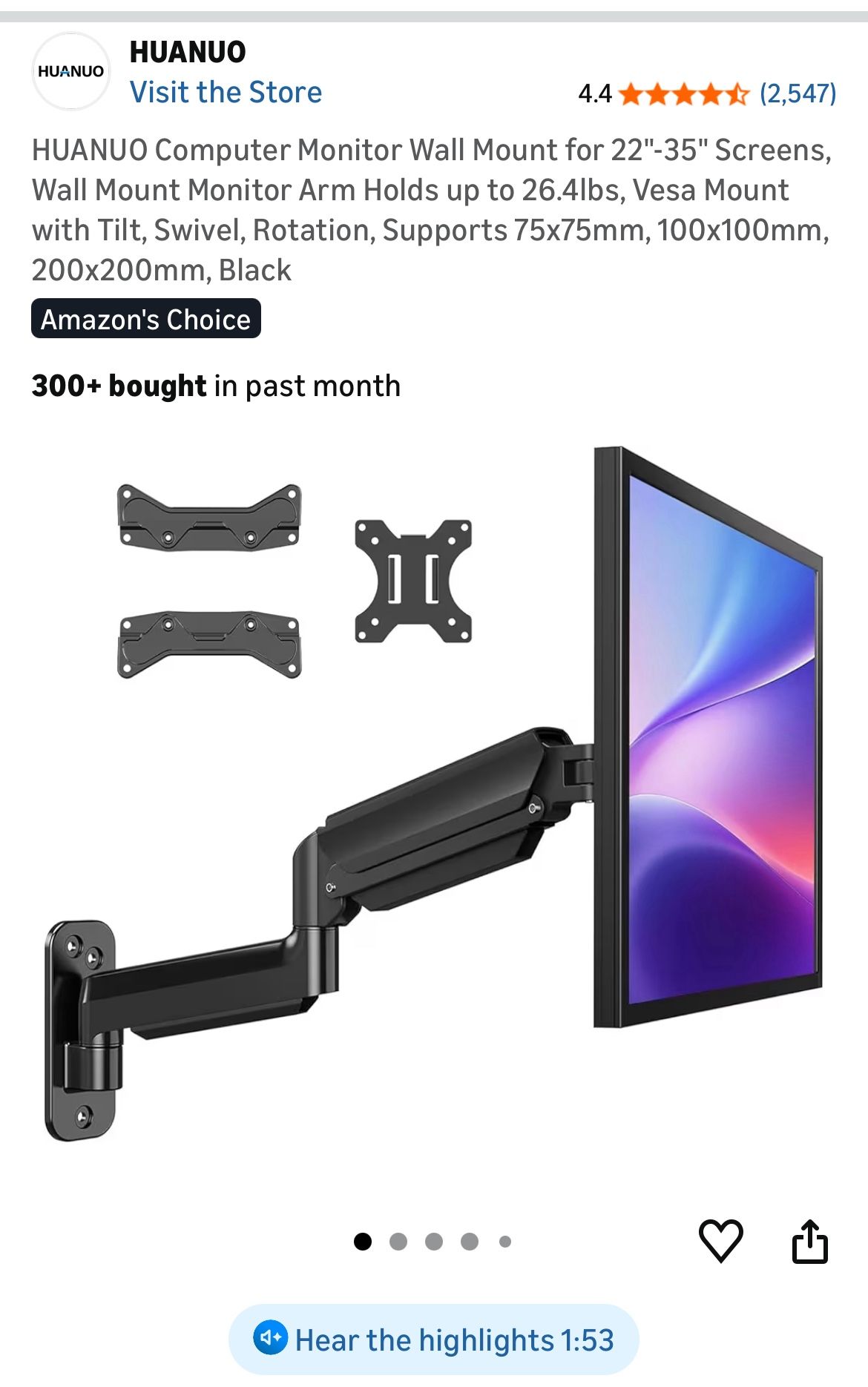 Huanuo Monitor Mount