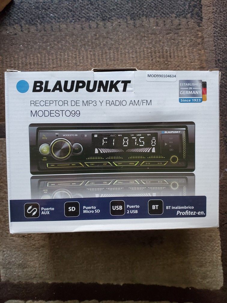 Blaupunkt Mp3 Receiver Single Din
