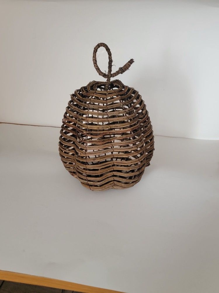 Fall Decor Rattan Pumpkin