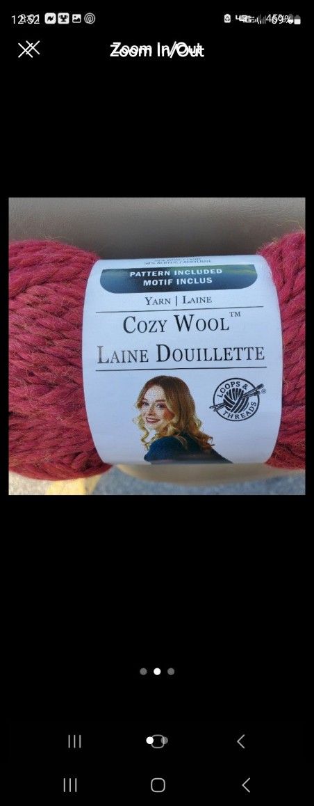 Cozy Wool Yarn Merlot