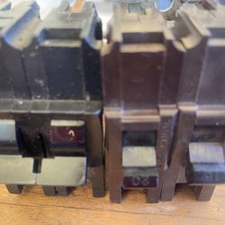 FPE breakers 1-30amp 2pole, 1-15amp sp, 1-20amp sp.
