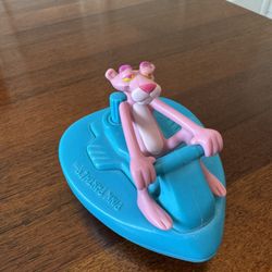 Pink Panther Cartoon Wind-up Figure Jet Ski Toy Carl’s Junior Jr. Kids Meal 1999 vintage 