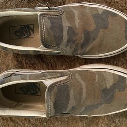 Cammo Vans Gently Used Unisex M 6.0 W 7.5 