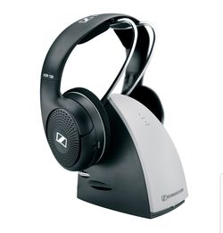 Sennheiser RS120 On-Ear Wireless RF Headphones with Charging Cradle