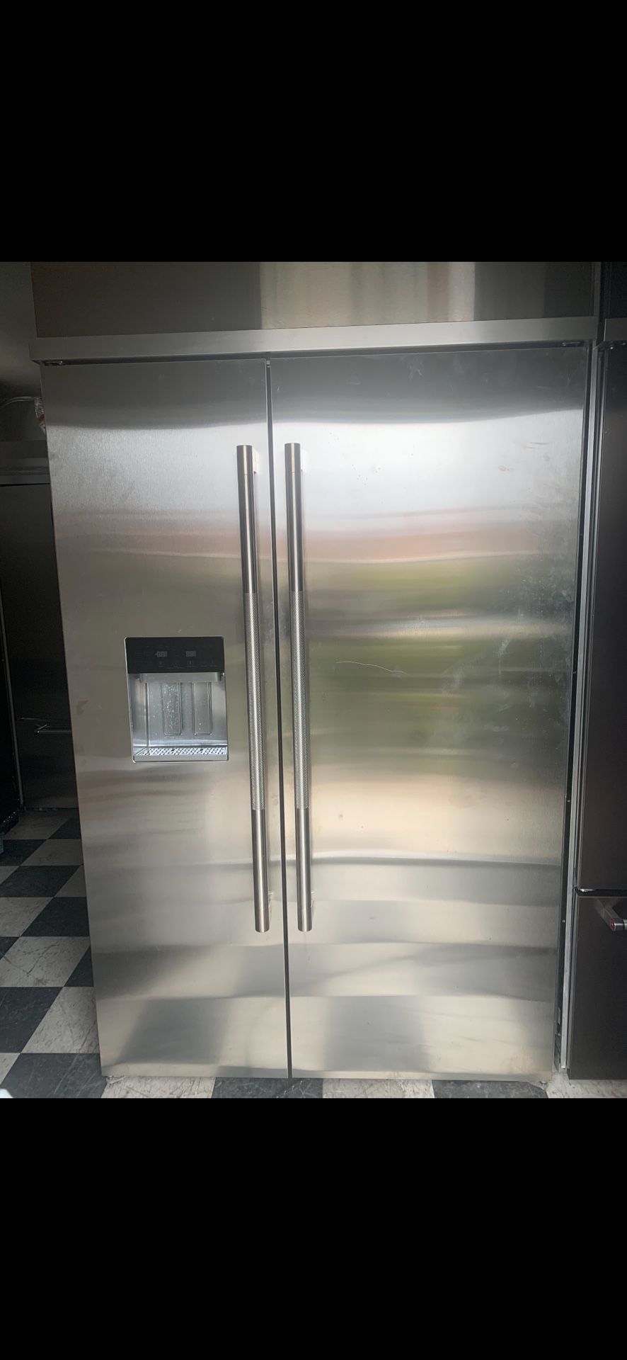 48” JennAir RISE Side By Side Built In Refrigerator With Water And Ice Dispenser