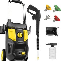 Brand new! Pressure Washer 1600 PSI Electric Power Washer with Winding 35FT Power Cord, 20FT Hose.