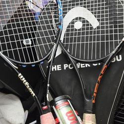 two tennis racket -Wilson Impact titanium-Head Ti radical elite 